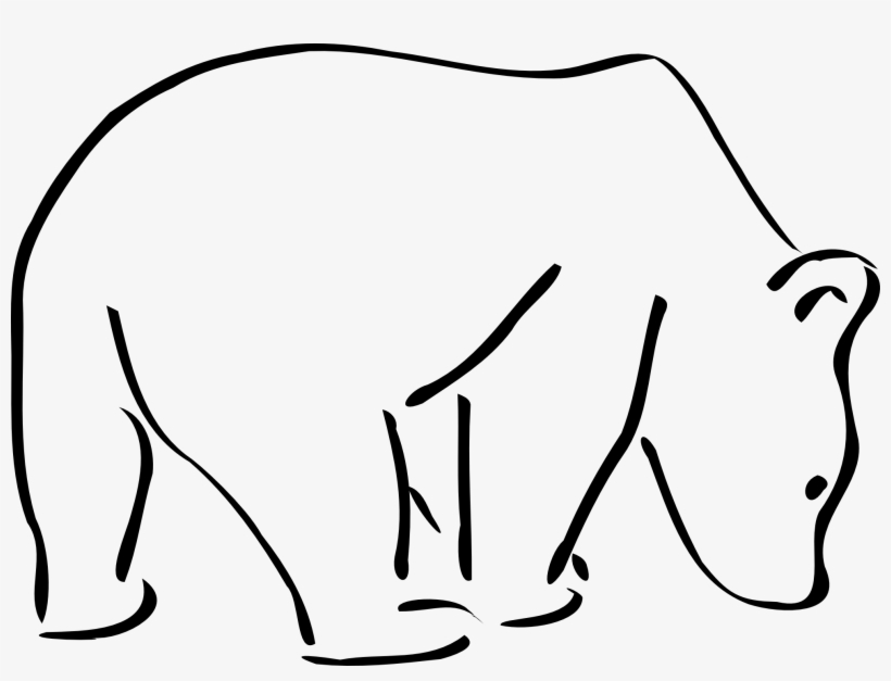 Polar Bear Clipart - Drawing, transparent png download