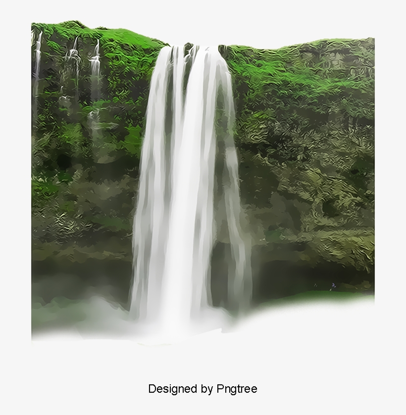 2017 Waterfall Landscape Material, Waterfall, Running - Seljalandsfoss, transparent png download