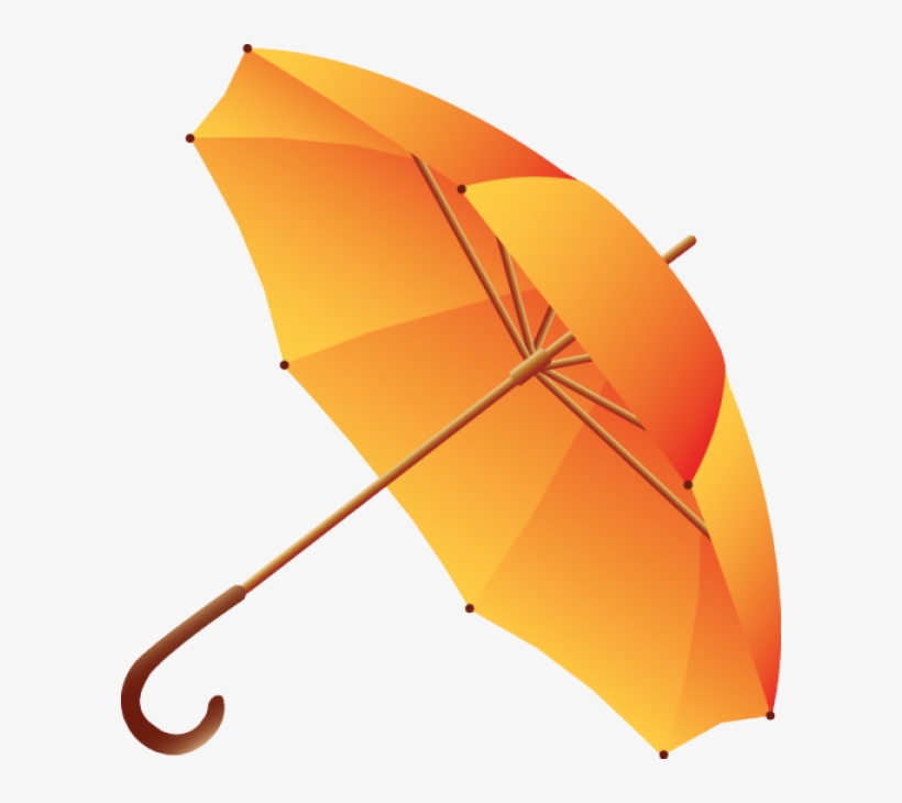 Umbrella Png Free Download - Orange Umbrella Png, transparent png download
