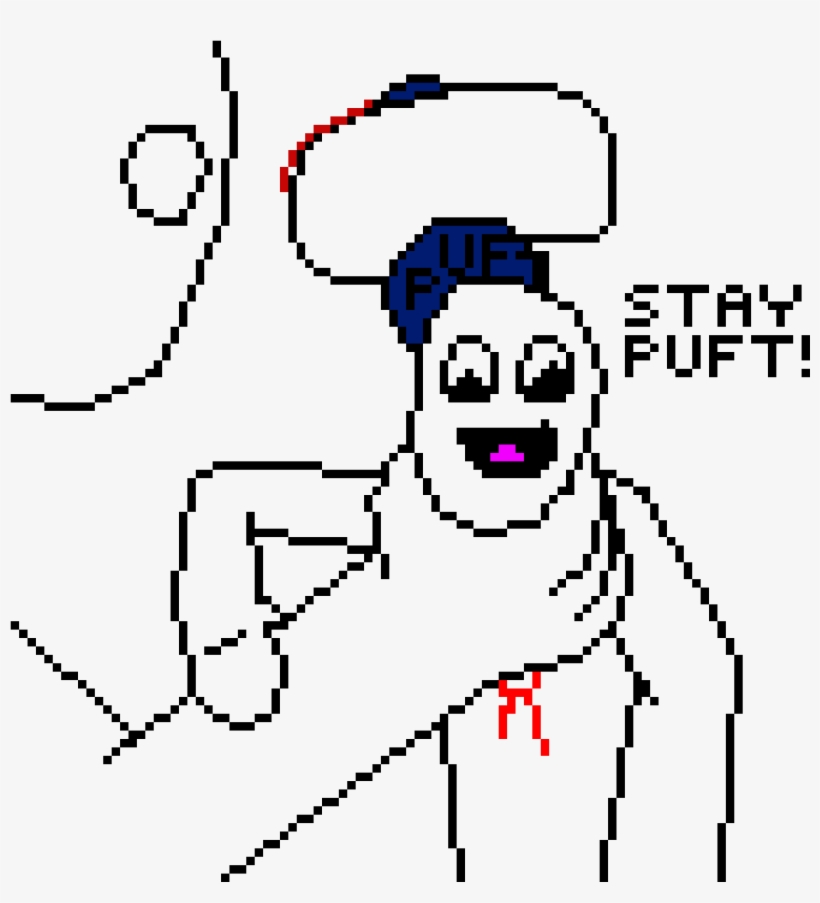 The Marshmellow Man Don't Mind Being Choked - Line Art, transparent png download