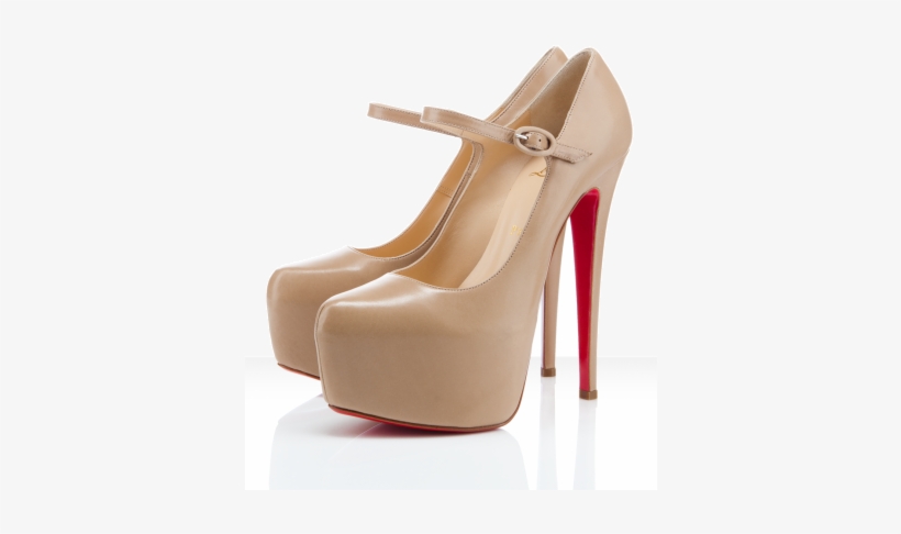 Christian Louboutin Lady Daf - Black Pu Upper Platform Stieltto Heel Pumps, transparent png download