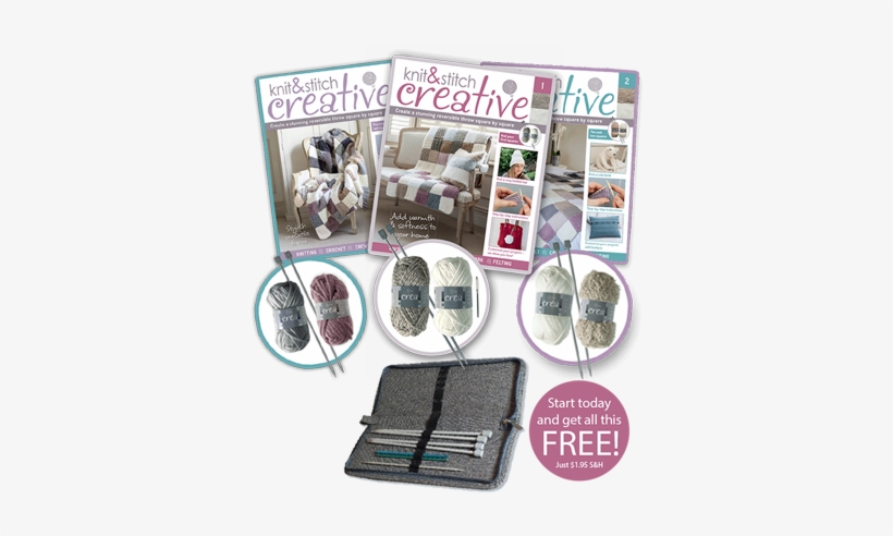 Your Subscription Is Risk-free And There Is No Minimum - Knit And Stitch Magazine 99p, transparent png download