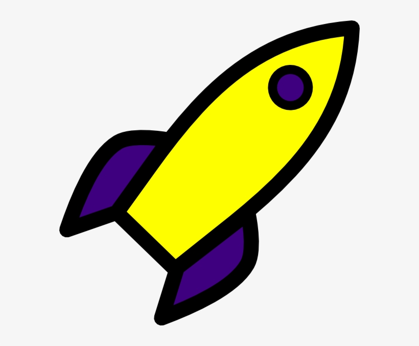 Parachute With Rocket Clip Art At Clker - Cartoon Rocket, transparent png download