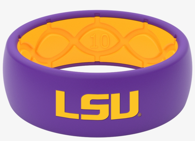 Lsu Silicone Wedding Ring - Lxg Louisiana State University, transparent png download