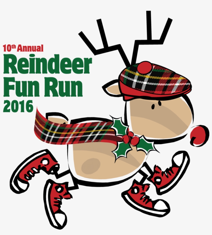 2016 Reindeer Fun Run - Reindeer Racing, transparent png download