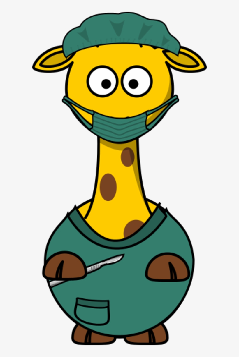 Ems Emergency Medical Service Logo - Cartoon Giraffe, transparent png download
