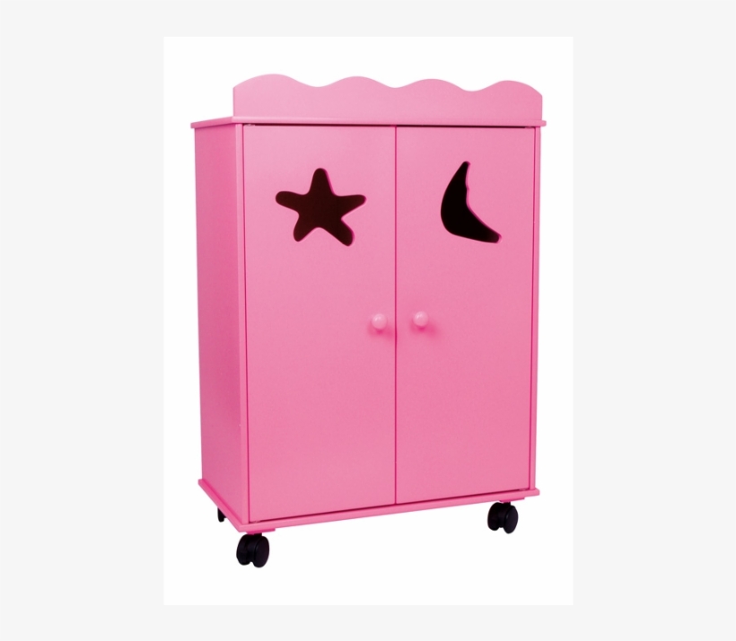 Dolls Wardrobe Pink - Legler Doll's Wardrobe (pink), transparent png download
