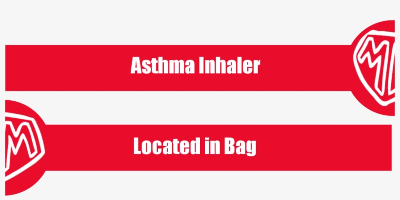 3 "asthma Inhaler Located In Bag" Wristbands - Kv Mechelen, transparent png download