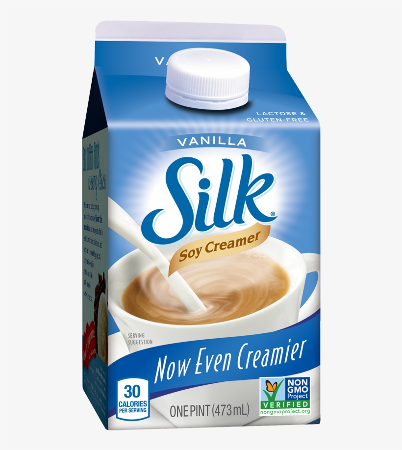 White Wave Silk French Vanilla Soy Creamer 3 Coffee Mate Almond Milk Creamer PNG Image