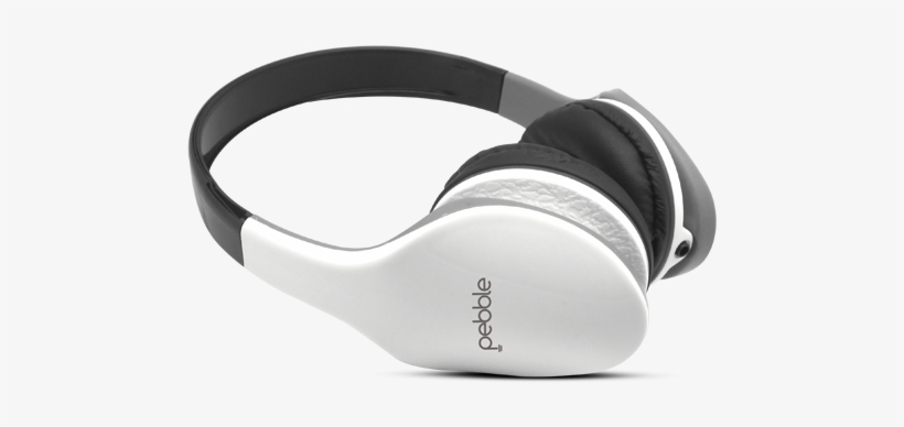 Pebble Black & White Wave Headphone - Pebble Wave Headphone, transparent png download
