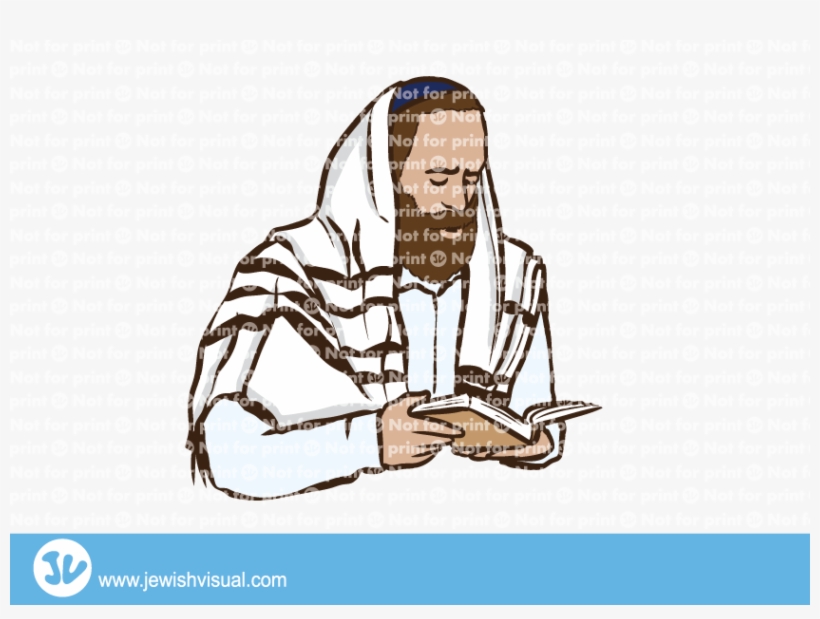 איש מתפלל עם טלית, transparent png download