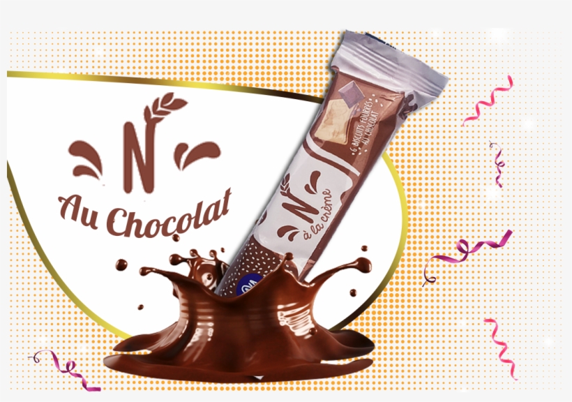 Biscuit Stuffed With Chocolate - Chocolate, transparent png download