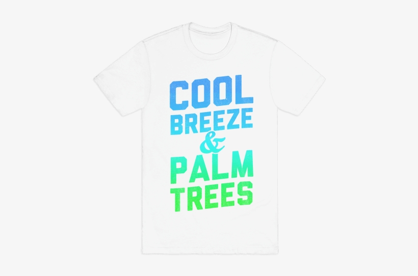 Cool Breeze & Palm Trees Mens T-shirt - Finding My Center Donut, transparent png download