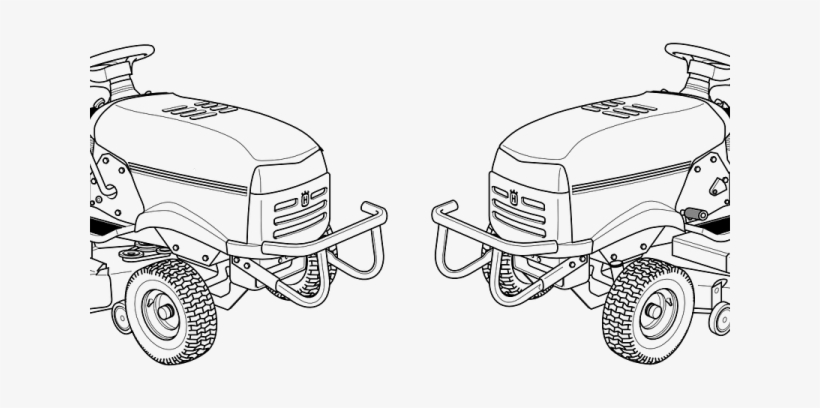 Tractor Clipart Lawn Tractor - Riding Lawn Mower Clip Art, transparent png download