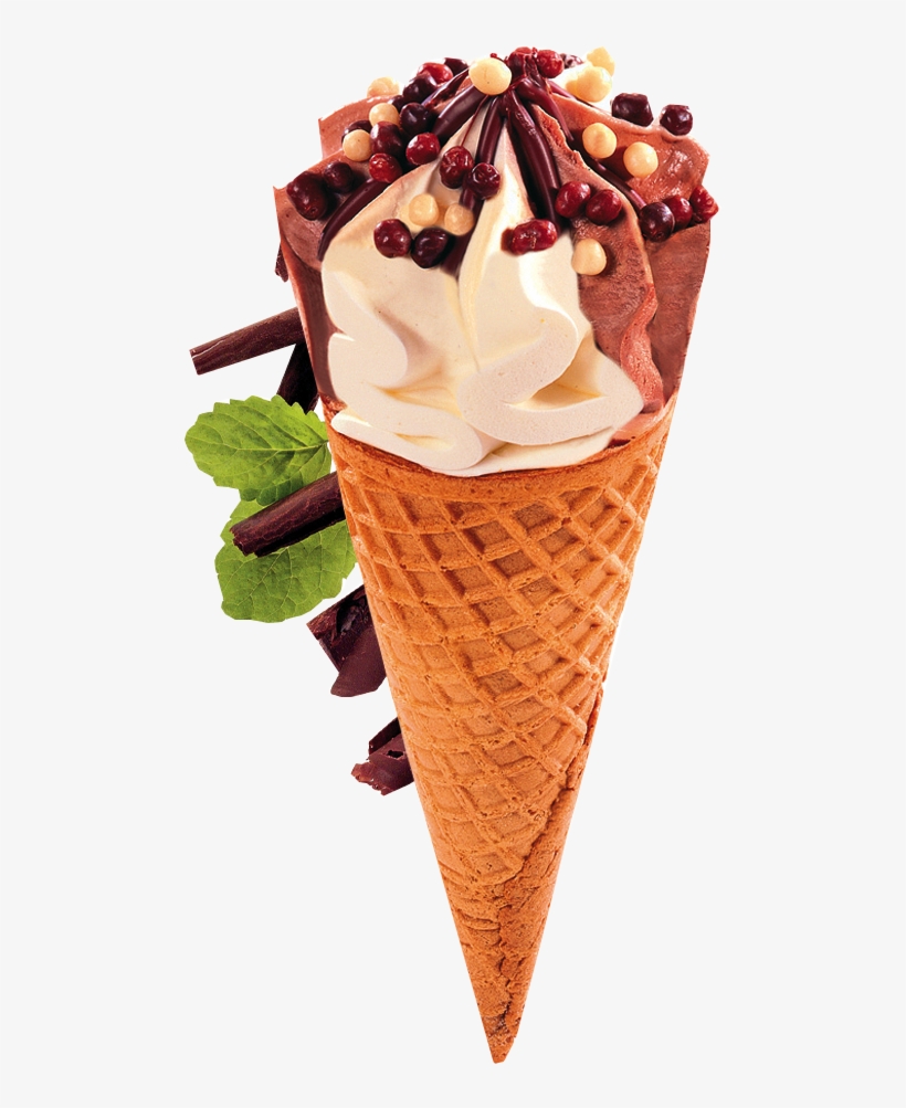 Cônes Vanille Chocolat, transparent png download