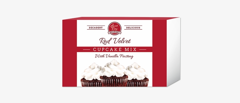 Red Velvet Cupcake Mix With Vanilla Frosting - Vanilla, transparent png download