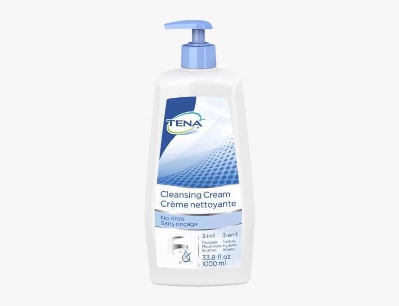 Skin-caring Cleansing Cream Pump Bottle - Tena Creme Nettoyante, transparent png download