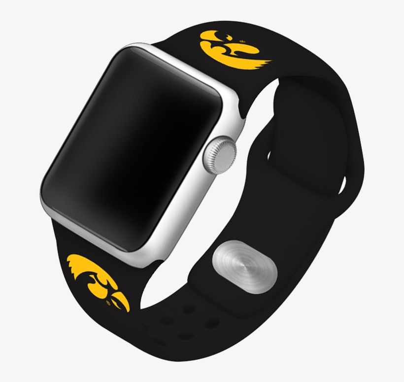 University Of Iowa Hawkeyes Silicone Sport Band For - Cartoon, transparent png download