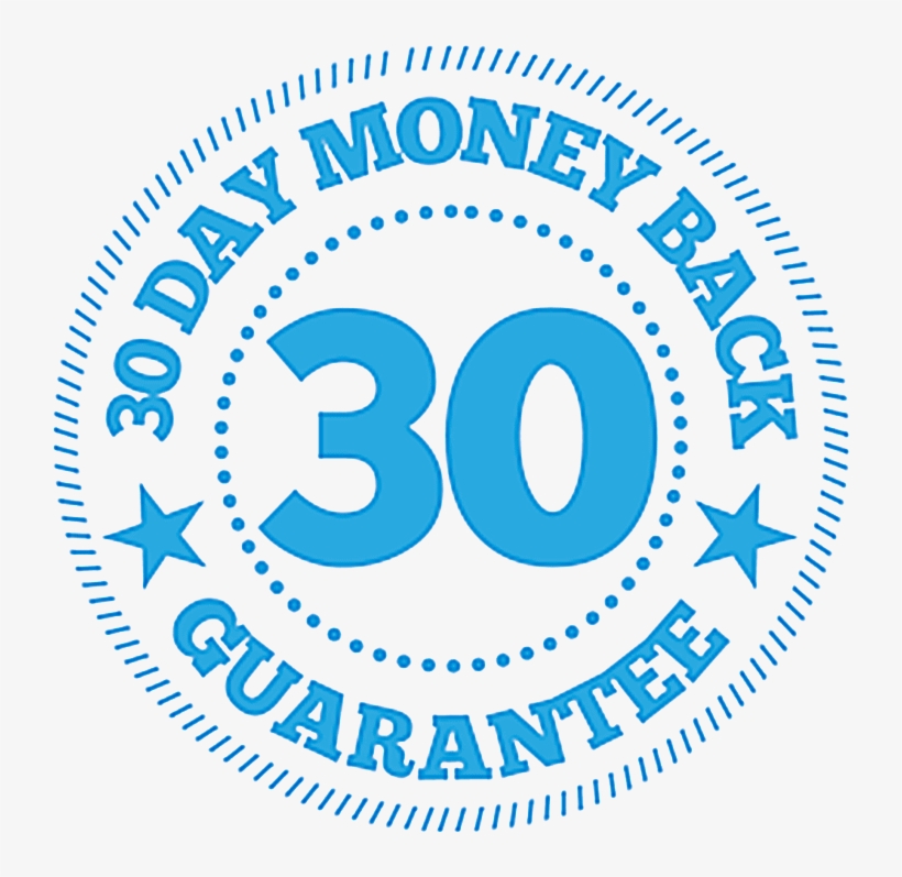30 Day Guarantee Free Png - 30 Day Money Back Guarantee Blue, transparent png download