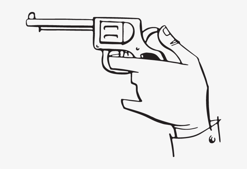 Man Points Gun To Head - Man, transparent png download