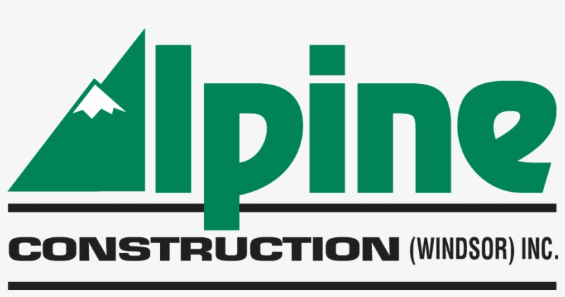 Alpine Construction Logo - Windsor, transparent png download