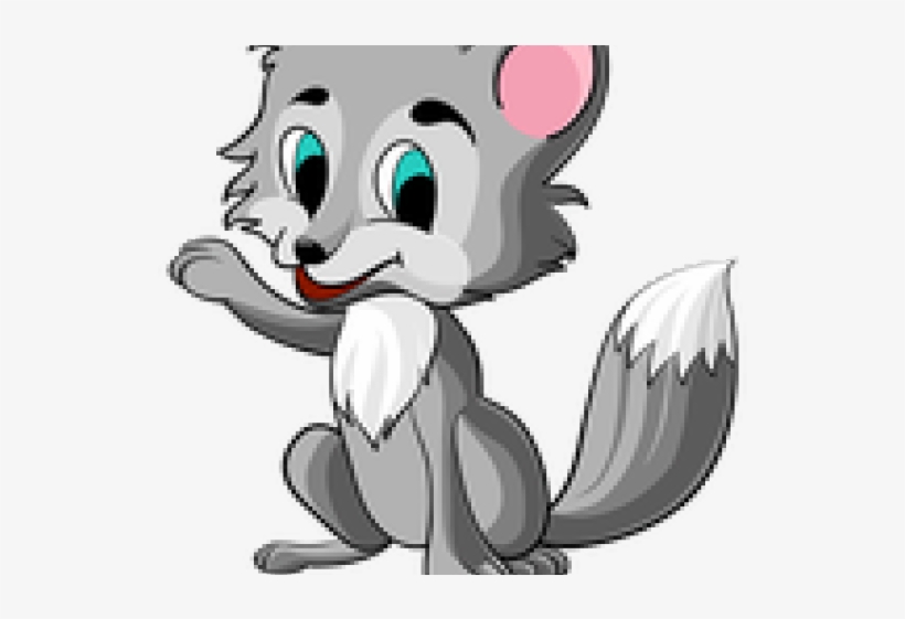 Drawn Wolf Baby - Wolf, transparent png download