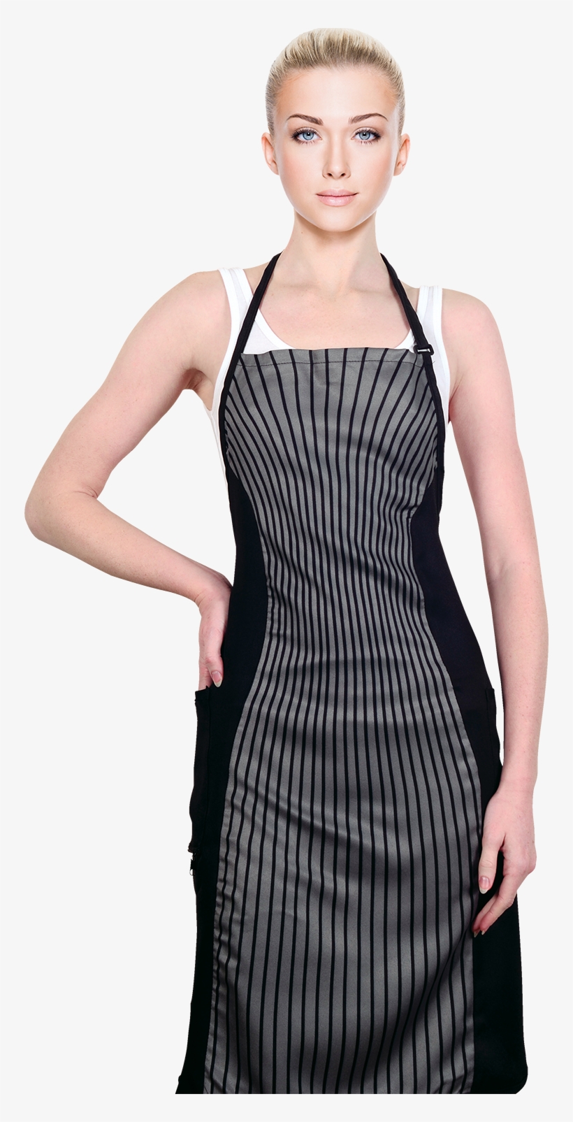Cricket Slimming Apron With Grey Pinstripes - Cricket Slimming Apron Gray Pinstripes 5512162, transparent png download