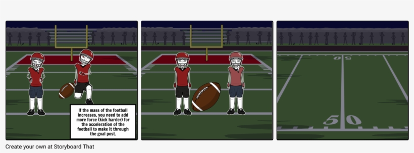 Mass Force Acceleration - Kick American Football, transparent png download