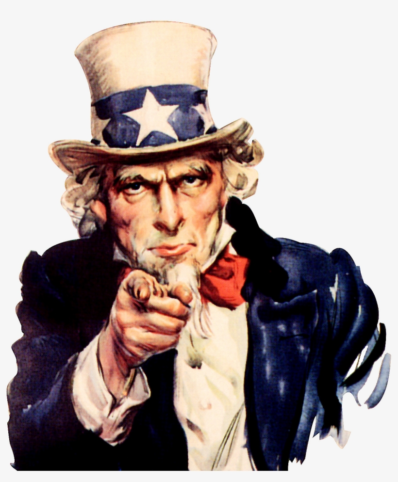 Uncle Sam We Want You - Uncle Sam I Want You, transparent png download