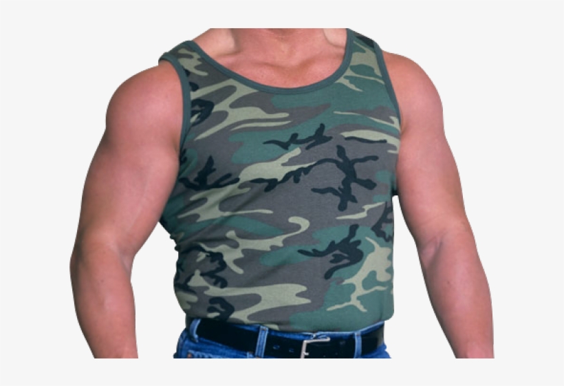 Steve Austin Png Transparent Images - Camo Muscle Shirt Medium, transparent png download