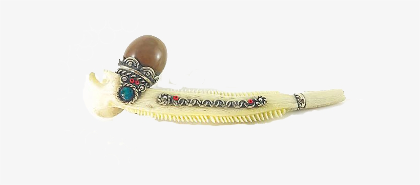 Handmade Peruvian Fish Bone With Huayduro - Body Jewelry, transparent png download