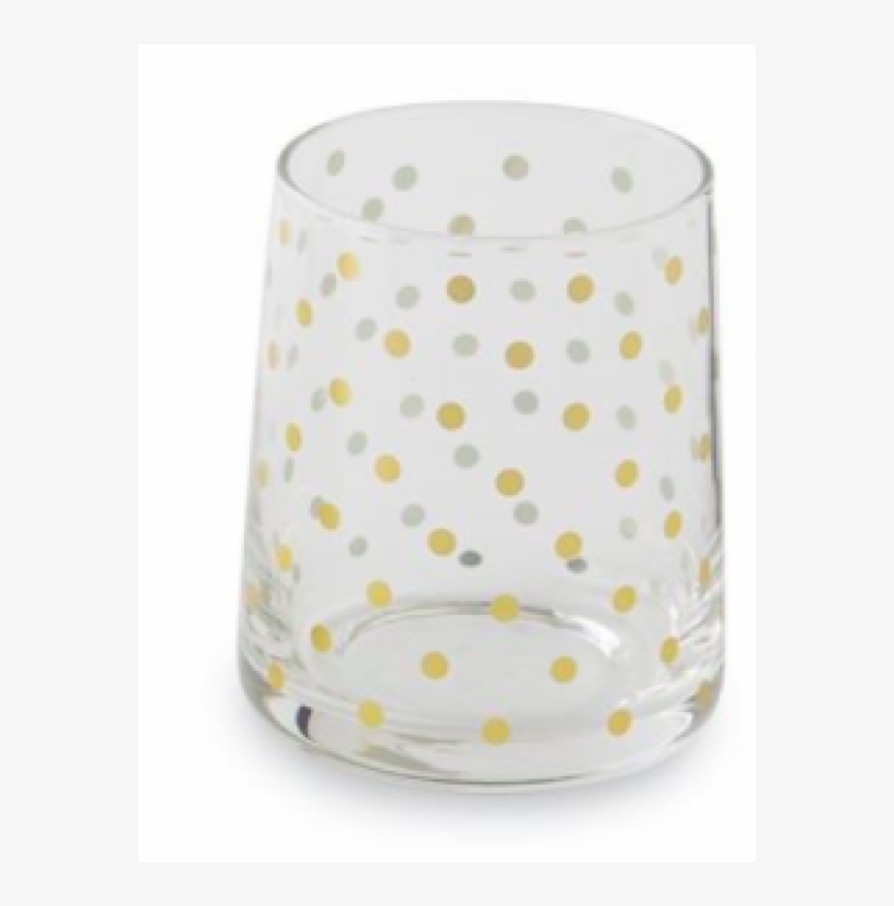Mud Pie Gold Polka Dot Double Old Fashion Glass Set,, transparent png download