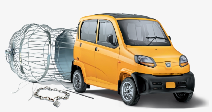 The Greenest & The Leanest 4-wheeler With A Global - Bajaj Qute, transparent png download