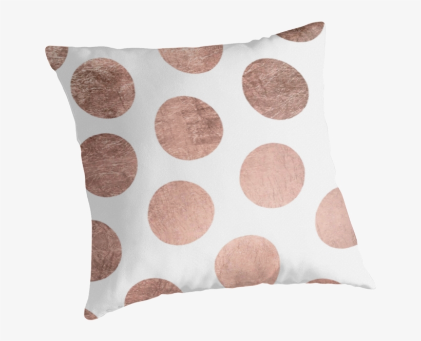 "modern Faux Rose Gold Hand Drawn Polka Dots" Throw - Moderne Gezeichnete Polkapunkte Der Postkarte, transparent png download