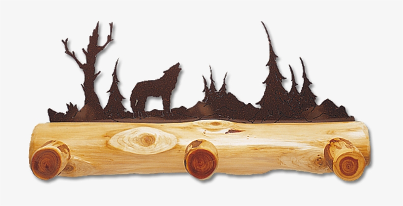 Cuyuna Coat Rack - Log Coat Rack, transparent png download