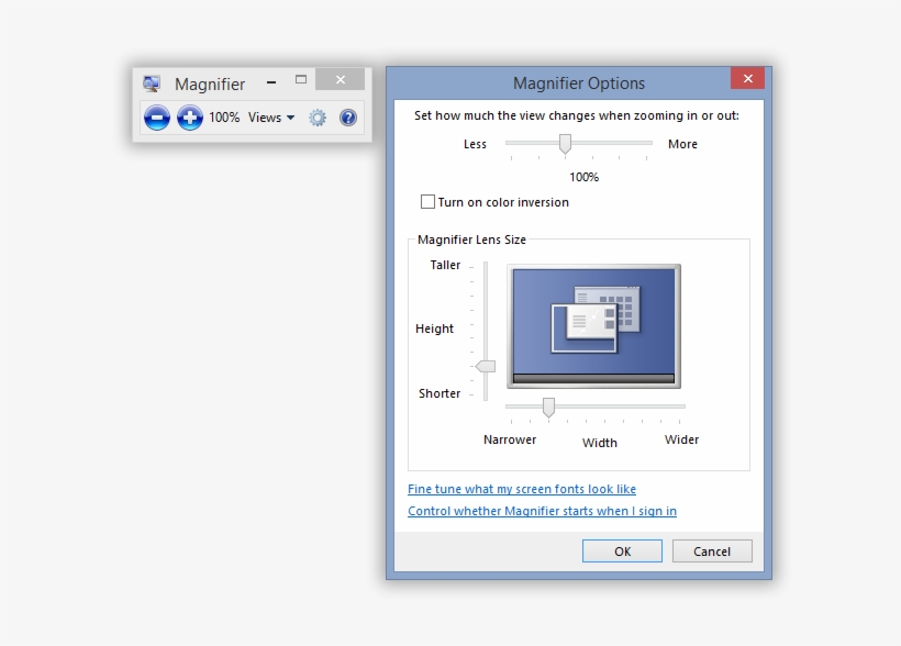 Windows Magnifier Settings Magnifier PNG Image Transparent PNG Free