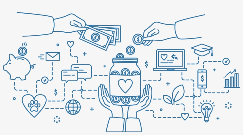 Raising Funds Responsibly Is Part Of A Social Enterprise's - Stock Illustration, transparent png download