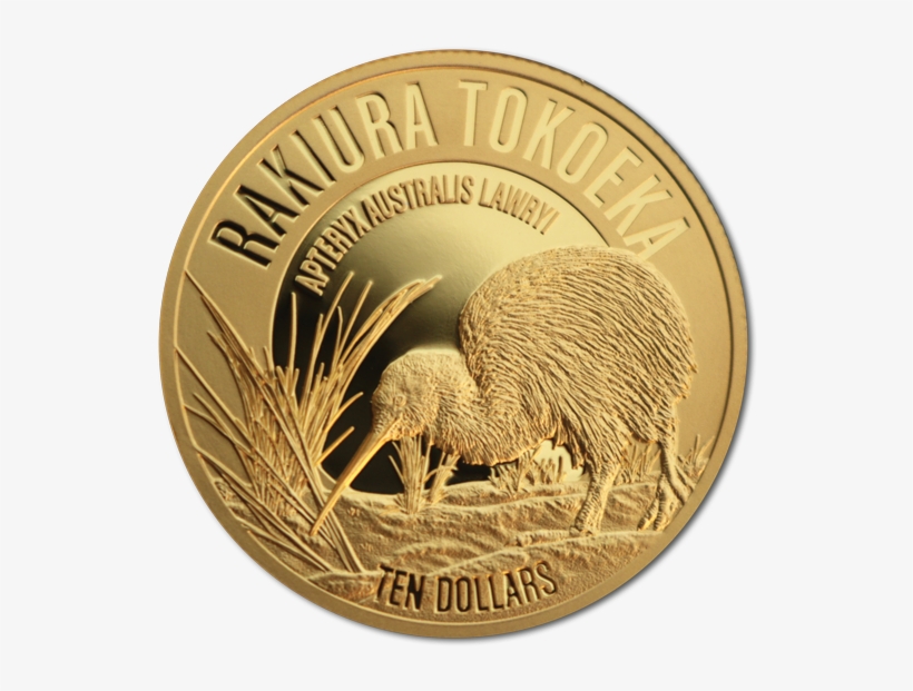 2017 Kiwi Gold Proof Coin - New Zealand Dollar Coin Png, transparent png download