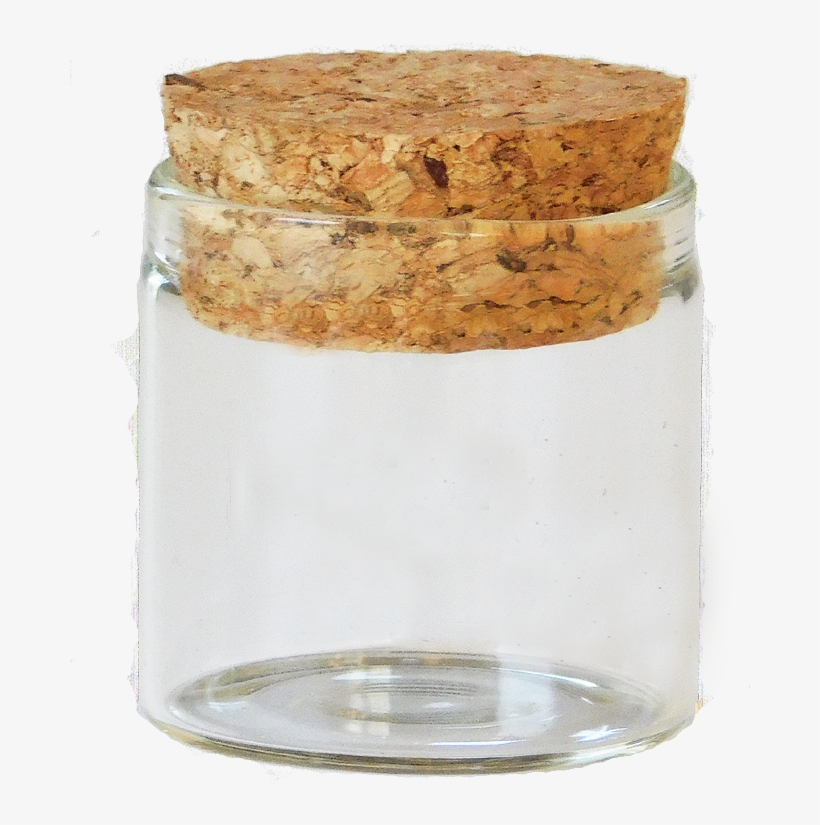 10ml Concentrate/cream Glass Jar-cork Silicon Lid - Jar, transparent png download