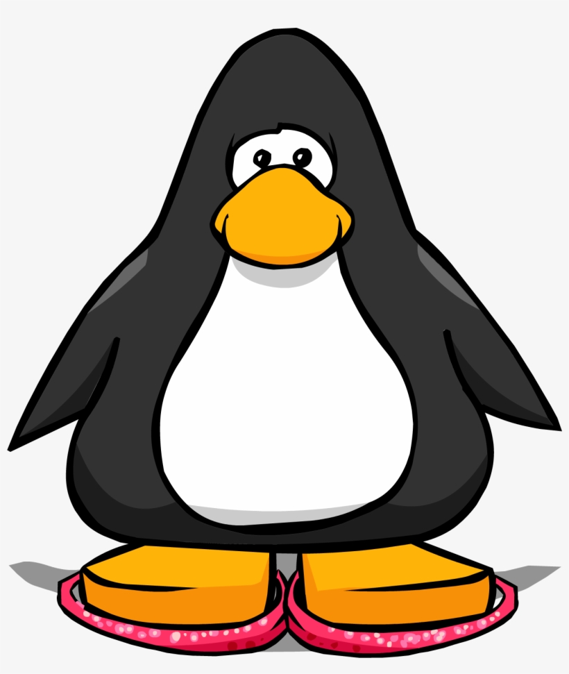 Pink Sparkly Snow Shoes Player Card - Penguin From Club Penguin, transparent png download