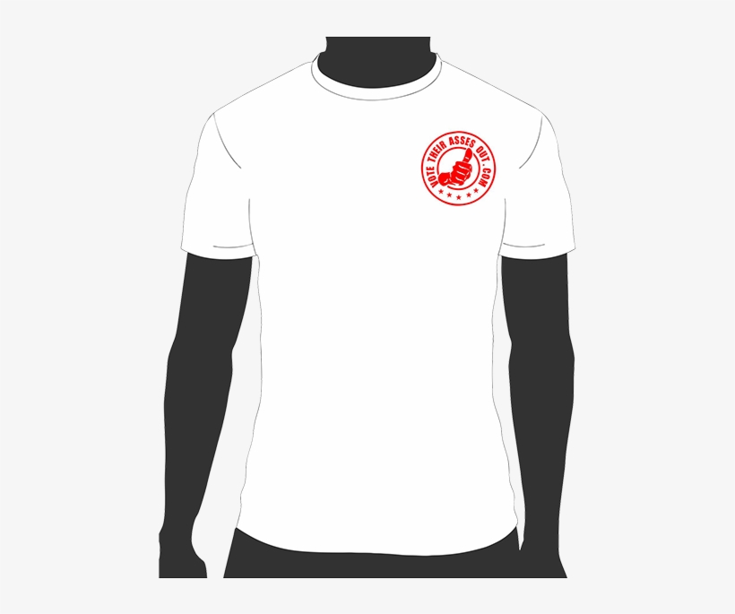 White T-shirt - T-shirt, transparent png download