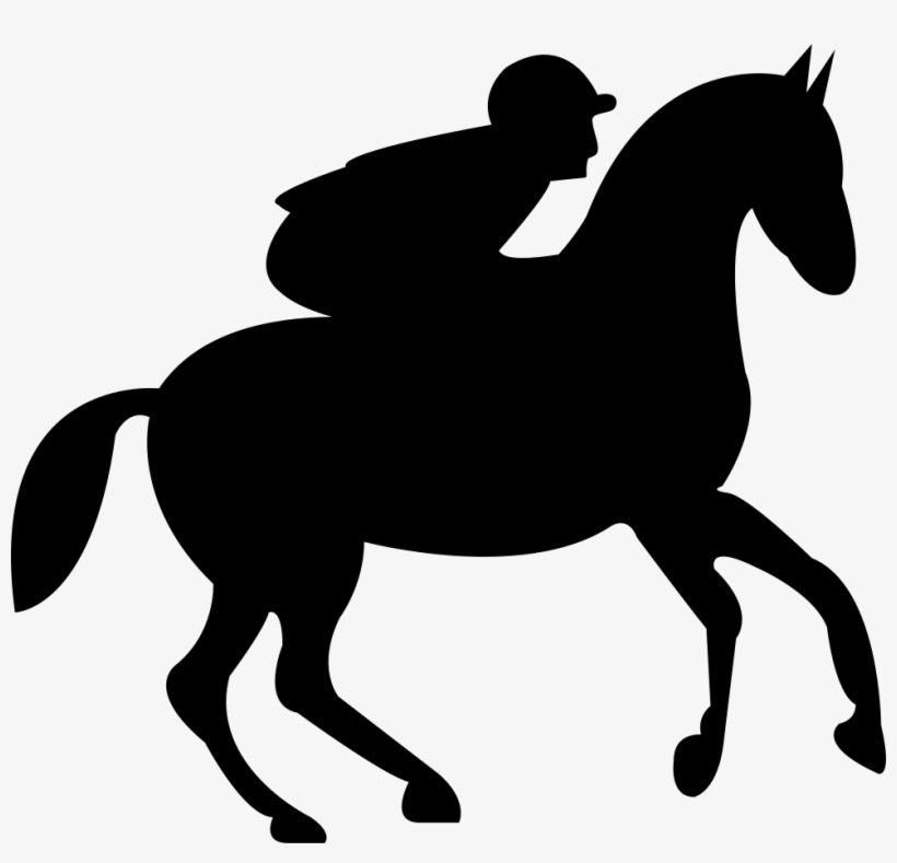 Running Horse With Jockey - Je Peux Pas J Ai Equitation, transparent png download