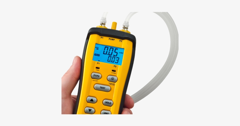Manometer With Air Pump For Pressure Switch Calibration - Fieldpiece 2-port Manometer With Inbuilt Air Pump Sdmn6, transparent png download
