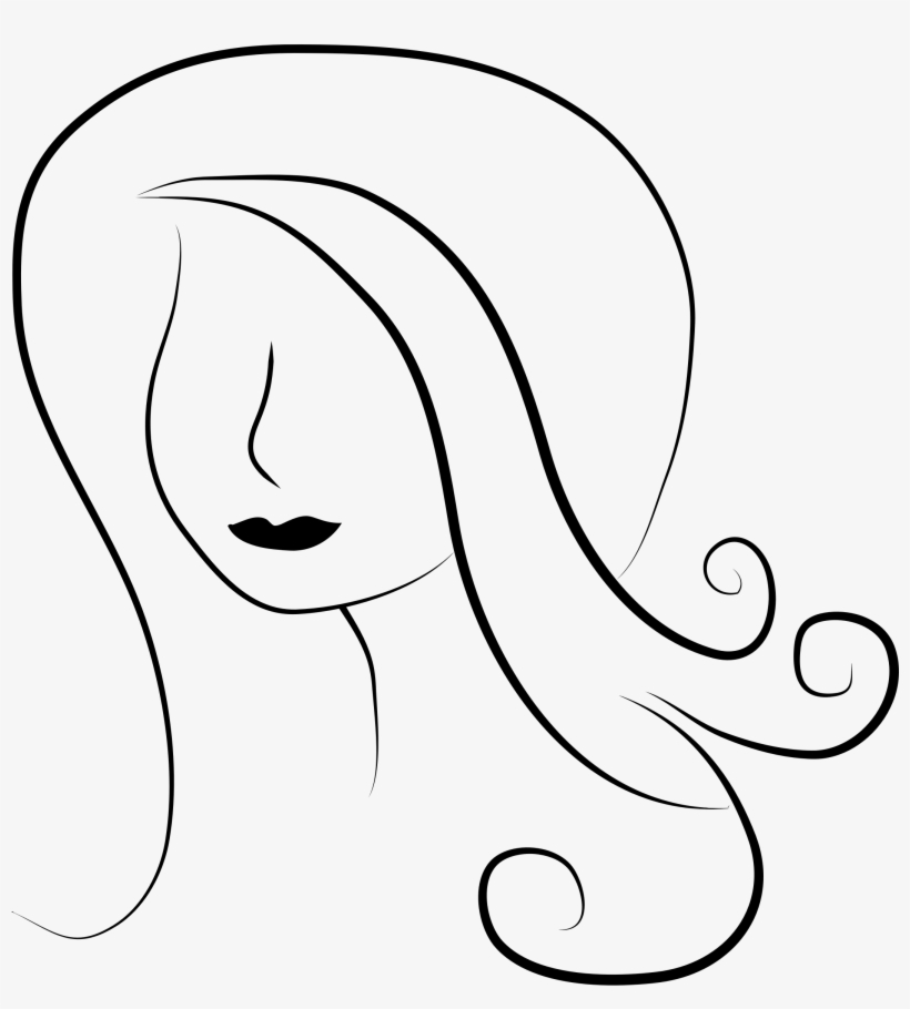Big Image - Woman Face White Png, transparent png download