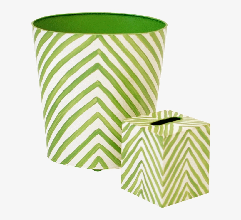 Found - Worlds Away Oval Wastebasket Turquoise And Cream Zebra, transparent png download