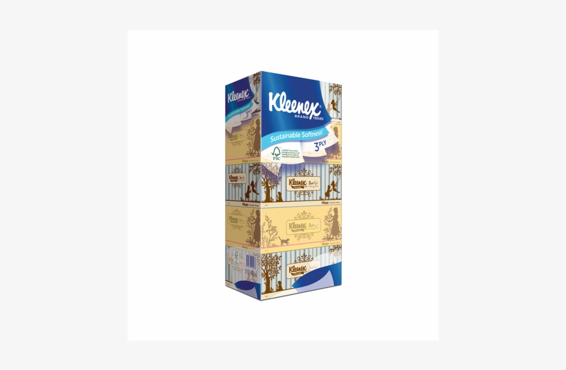 Kleenex 3-ply Facial Tissue (100's - Kleenex, transparent png download