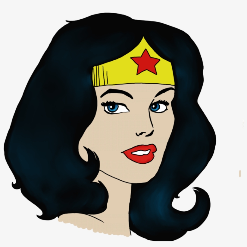 Wonder Woman Clipart Transparent - Wonder Woman Cartoon Face, transparent png download
