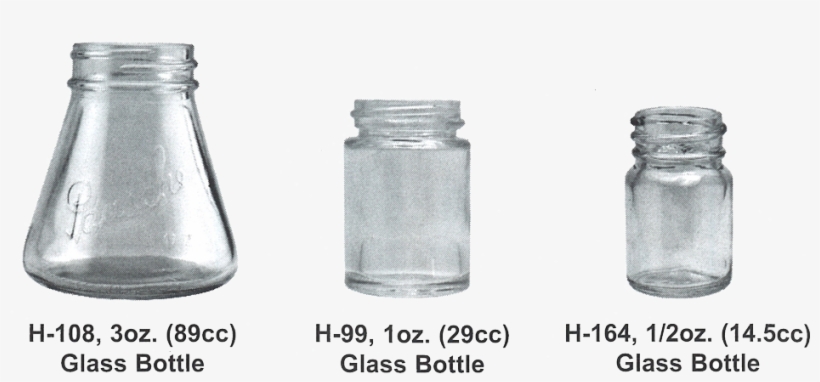 Empty Glass Bottles - Paasche 3 Oz Plain Bottle, transparent png download