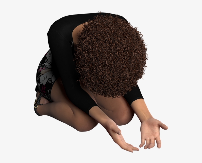 Woman, Prayer, Praying, Christian, Religious, Bow - Woman Prayer Hand, transparent png download