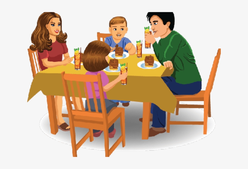 Family Dinner Clip Art, transparent png download
